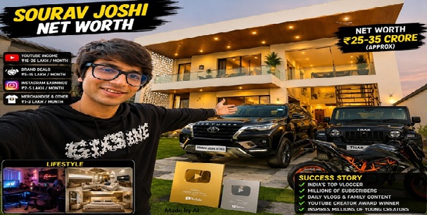 Sourav Joshi Net Worth